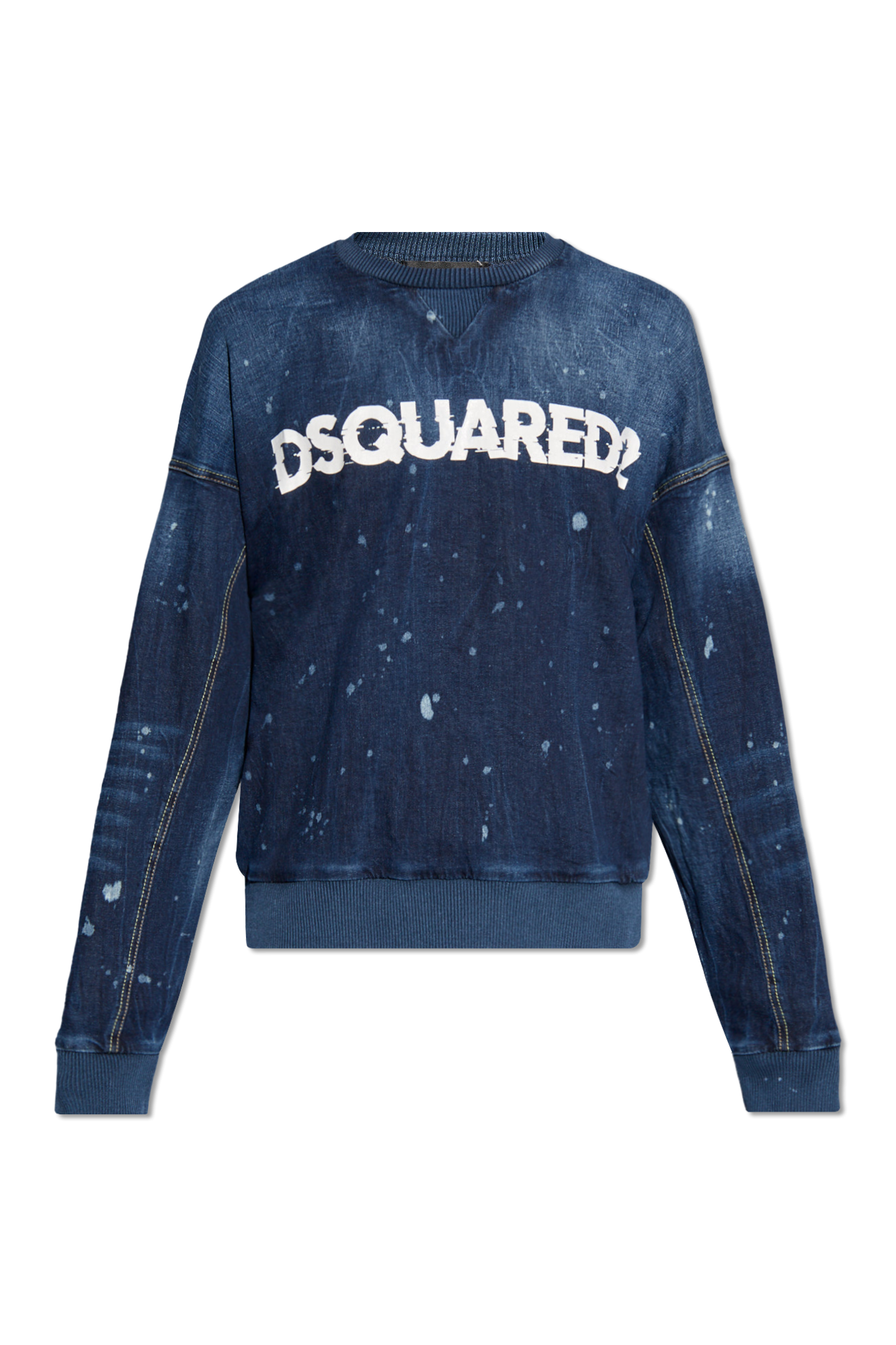 Adidas Originals Samstag Mens Hoodie Navy blue Denim sweatshirt with logo Dsquared2 SchaferandweinerShops Nicaragua